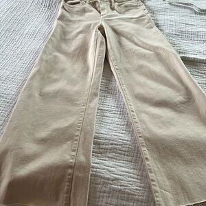 Frank & Eileen Galway Ankle cropped jeans raw hem - Cream